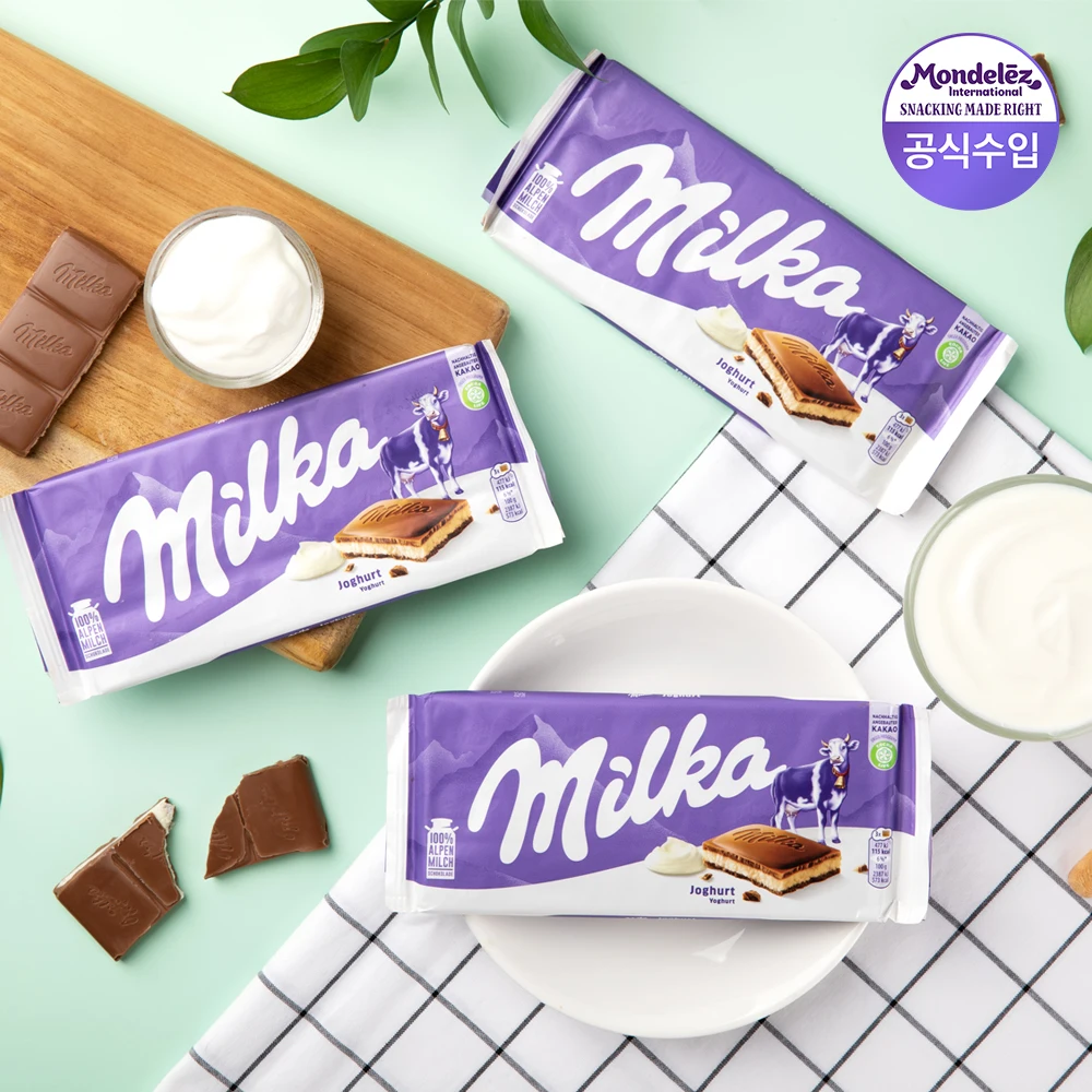 Yogurt con Chocolate Milka, 6 Unidades