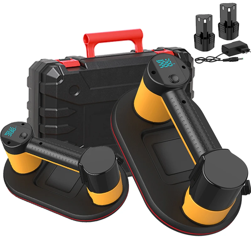 Nuovo display intelligente di grado industriale elettrico 300 kg ventosa sottovuoto carico pesante piastrelle di granito sollevatore di vetro doppi motori