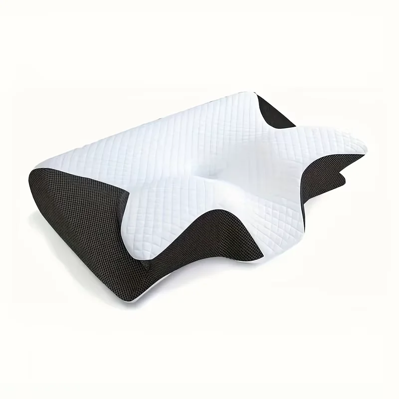Oreiller en mousse à mémoire de forme 6D en forme de papillon, oreiller de soutien cervical ergonomique pour soulager les douleurs cervicales