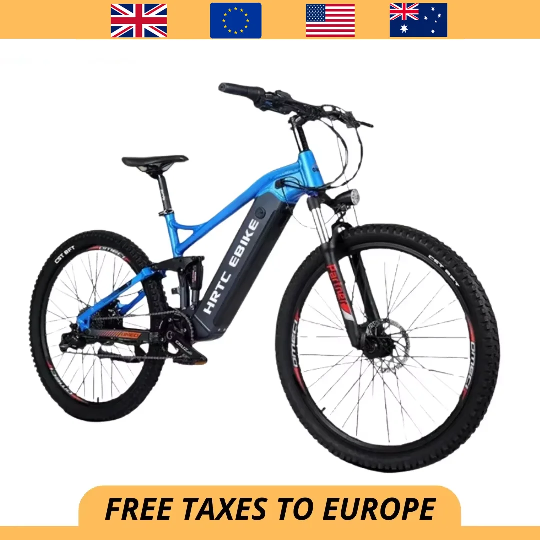 

Новый 26-дюймовый горный электрический велосипед с мягким хвостом, 1000 Вт, 48 В, 17 Ач, гидравлические тормоза, привод заднего колеса, скрытая литиевая батарея, 50 км/ч