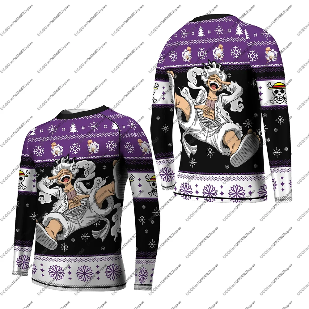 الشتاء قطعة واحدة لوفي جير الخامس الاطفال طفح الحرس البلوز عادية تي شيرت جيرسي البرازيلي جيو جيتسو أنيمي اللياقة البدنية الصالة الرياضية