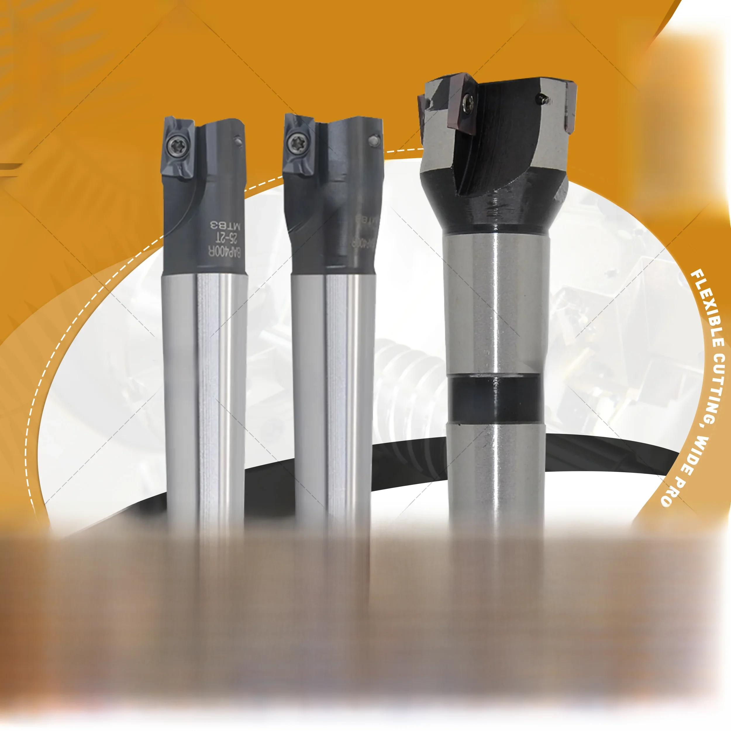 MT3 MTB3 MT4 MTB4 BAP400R 25mm 28mm 30mm 35mm 40mm 45mm 400R Frez trzpieniowy z chwytem stożkowym Morse'a Frez wymienny do APMT1604 — zdjęcie 2