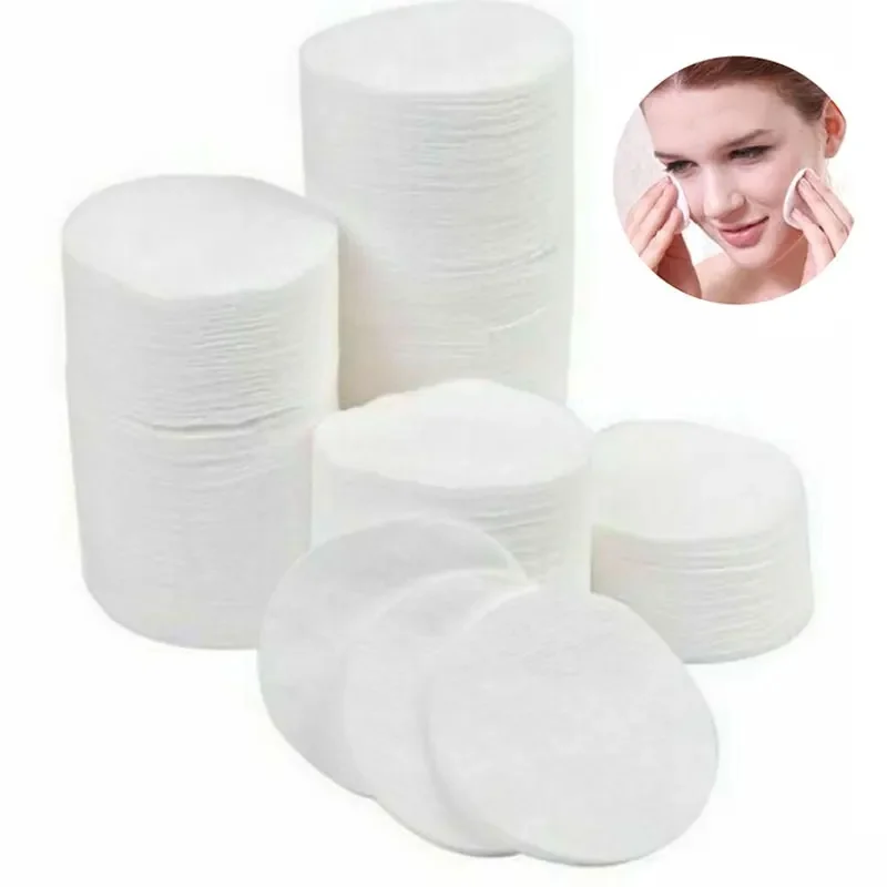 Tampons de coton ronds 100 coton, 100% pièces, démaquillant simplement doux pour vernis à ongles