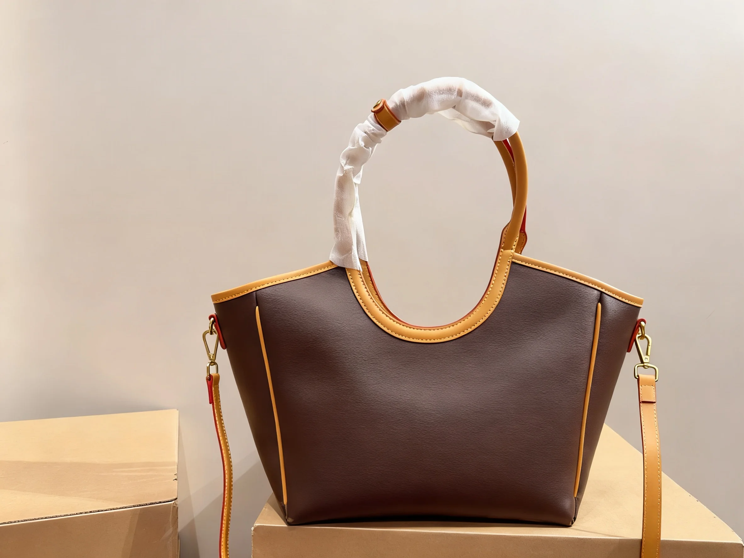 

25. Новая классическая супер вместительная прочная модная сумка-тоут в стиле ретро