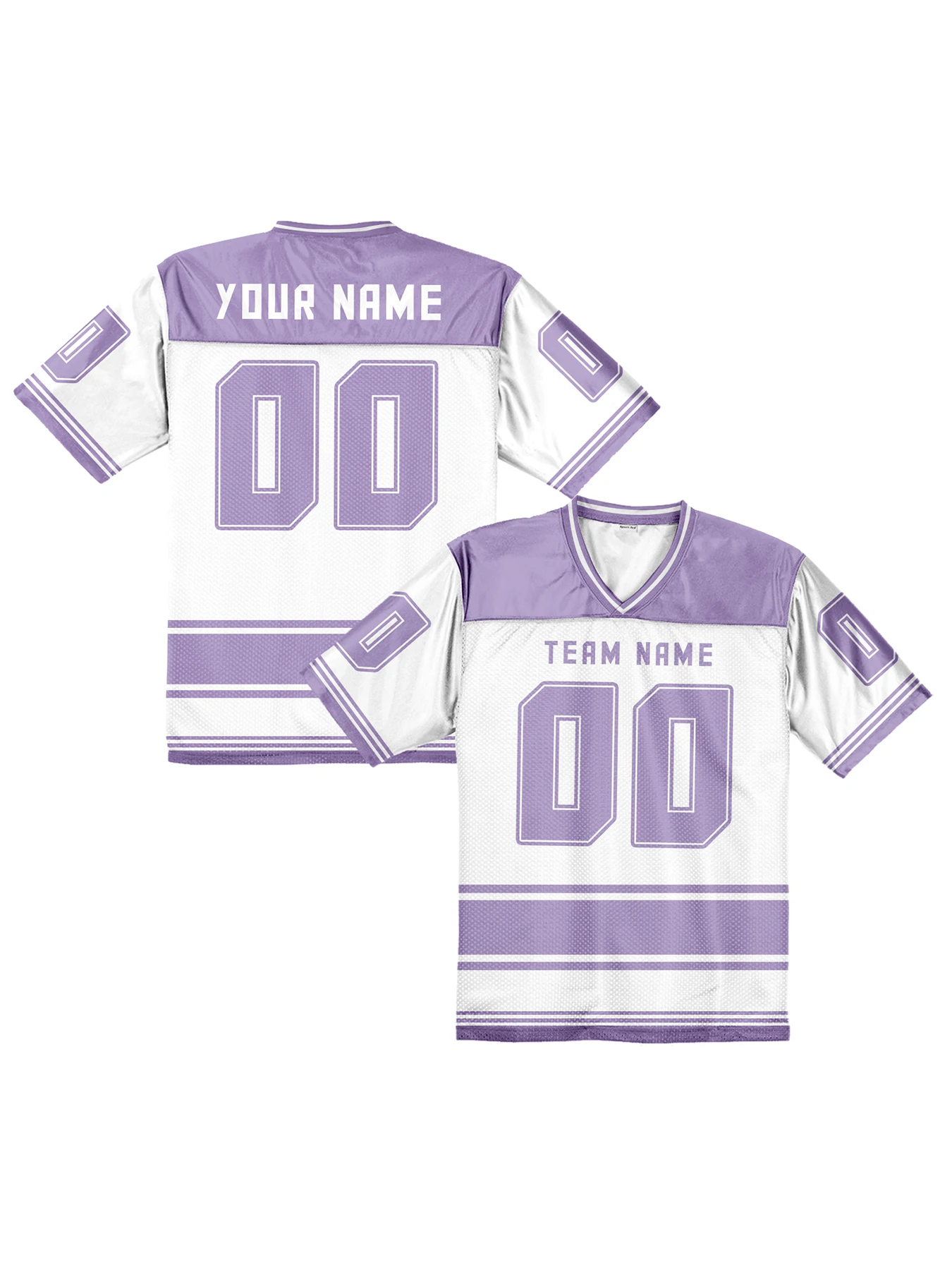 Custom American Football Jersey Black V-Neck - Personalized Name Number, Casual Fashion Top for Streetwear Men Women Youth