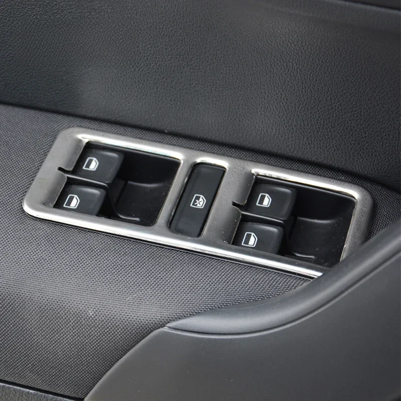 Samochód stylizacji dla Volkswagen vw POLO sterowania ramy okienne podnośniki szyb przełącznik okna wystrój podłokietnik panelu wykończenia Auto wyposażenie wnętrz — zdjęcie 2
