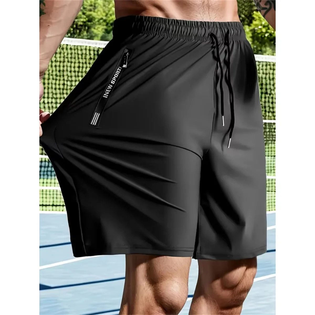 

Men's Summer Shorts Stretch Sports Casual Running Man Ventilate Short Clothes Elegant Training Clothing Beach Sweatsuit Male Gym