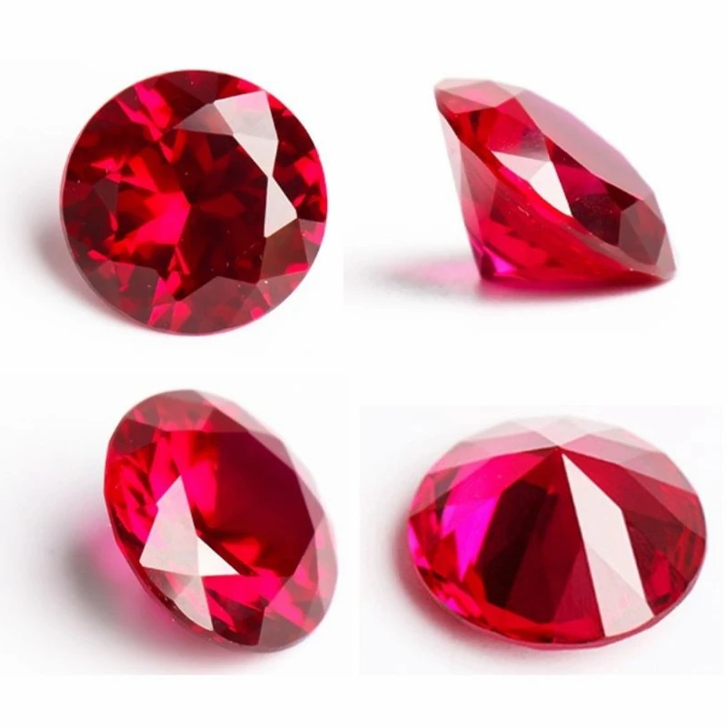 2 Stück/Set, roter Rubin, rosa Rubin, 15,0 mm, großer, runder Schliff, bestanden UV-Test, Mohs-Härte, Edelstein für Schmuckherstellung/Sammlung/Geschenkstein. – Detail 6