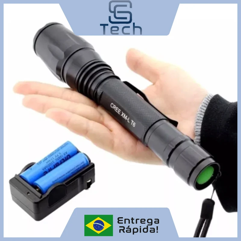 T6 High Luminosity Strong Led Professional Tactical Flashlight