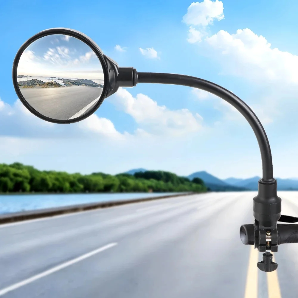 AliExpress NONE Shockproof Convex Mirror Universal Rotatable And Adjustable Wide Angle Rear View Motorcycle Bike Handlebar Rearview Mirror