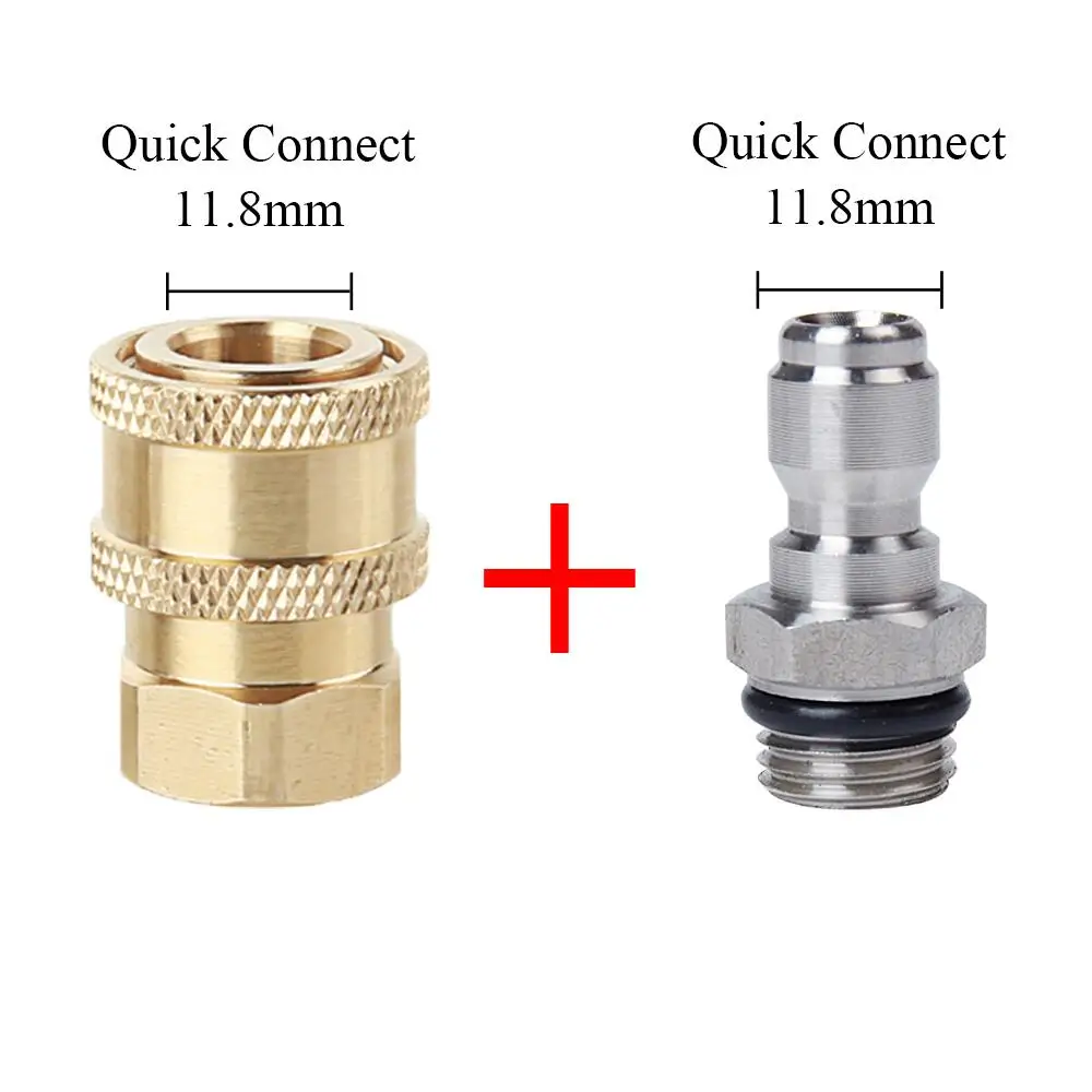 High Pressure Washer Connector 1/4 Inch Quick Connect & Disconnect Socket With M14 G/14 Thread Male & Female Adaptor