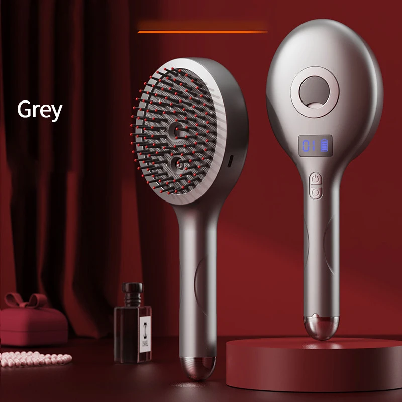 

Electric Vibrating Red-Light Massage Comb with Mist Function – Scalp-Relaxing, Hair-Nourishing, and Detangling Tool
