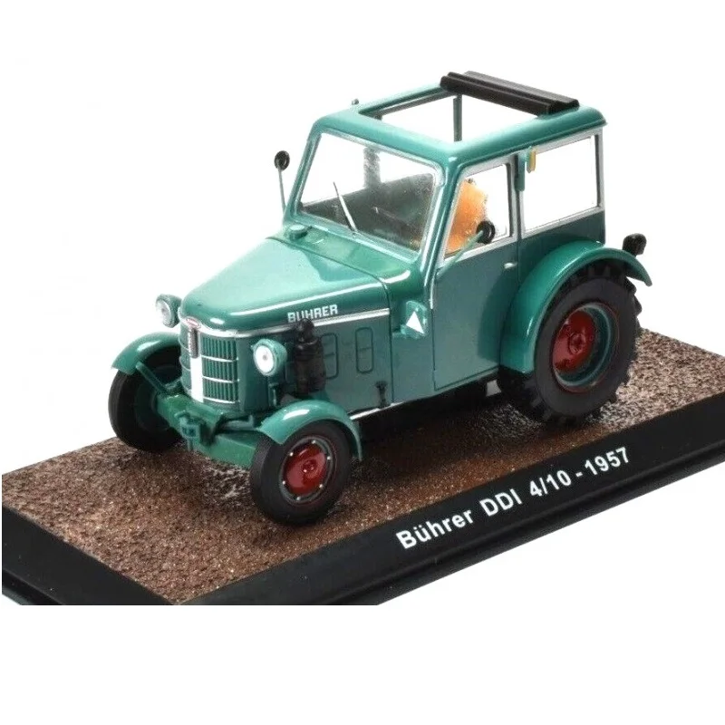 Atlas Collections, Buhrer DDI 4/10 1957 Tractor, Scale 1:32, Diecast Miniature, Tractors of the World, Original Box Packaging, Base with Model Name and Year, High Quality Reproduction and Details