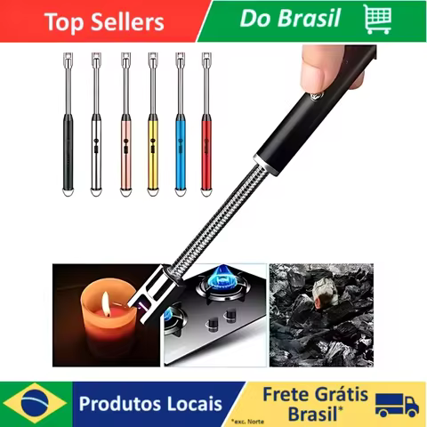 Isqueiro de Plasma Acendedor Elétrico De Fogão, Vela, Churrasqueira - Recarregavel USB