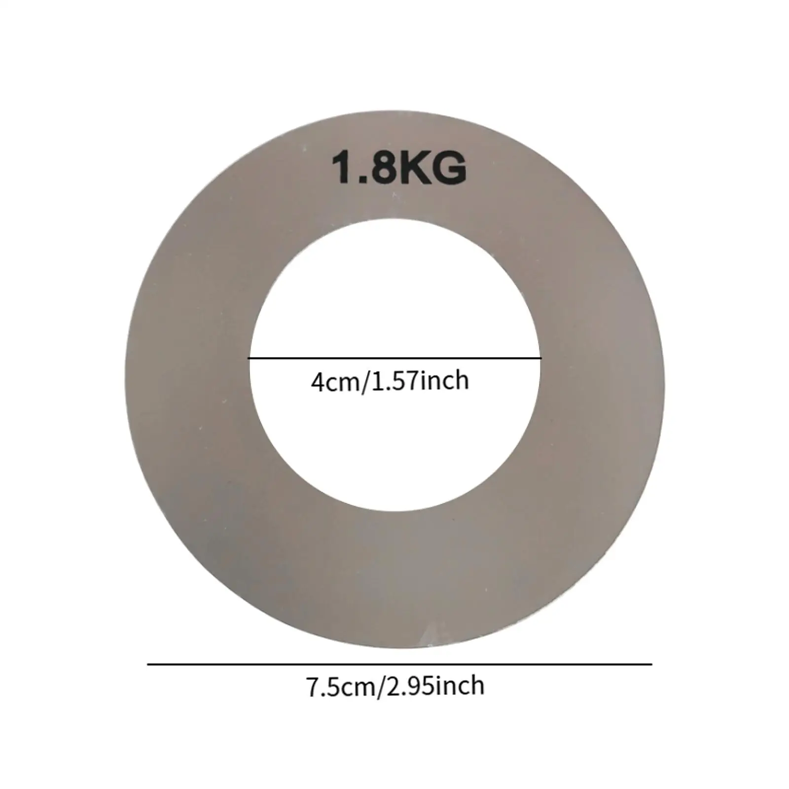 مايكرو الوزن لوحة ملصق الوزن الصغيرة الحديد قطعة الوزن التسمية ملصق قوة اللياقة البدنية العملي كيلوغرام التسمية 1.0/1.8 كجم #6