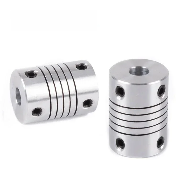 D19xL25 aluminiowe elastyczne sprzęgło wału szczękowego 5 8 6.35mm 8mm 10mm CNC łącznik silnika krokowego enkodery grawerka — zdjęcie 2