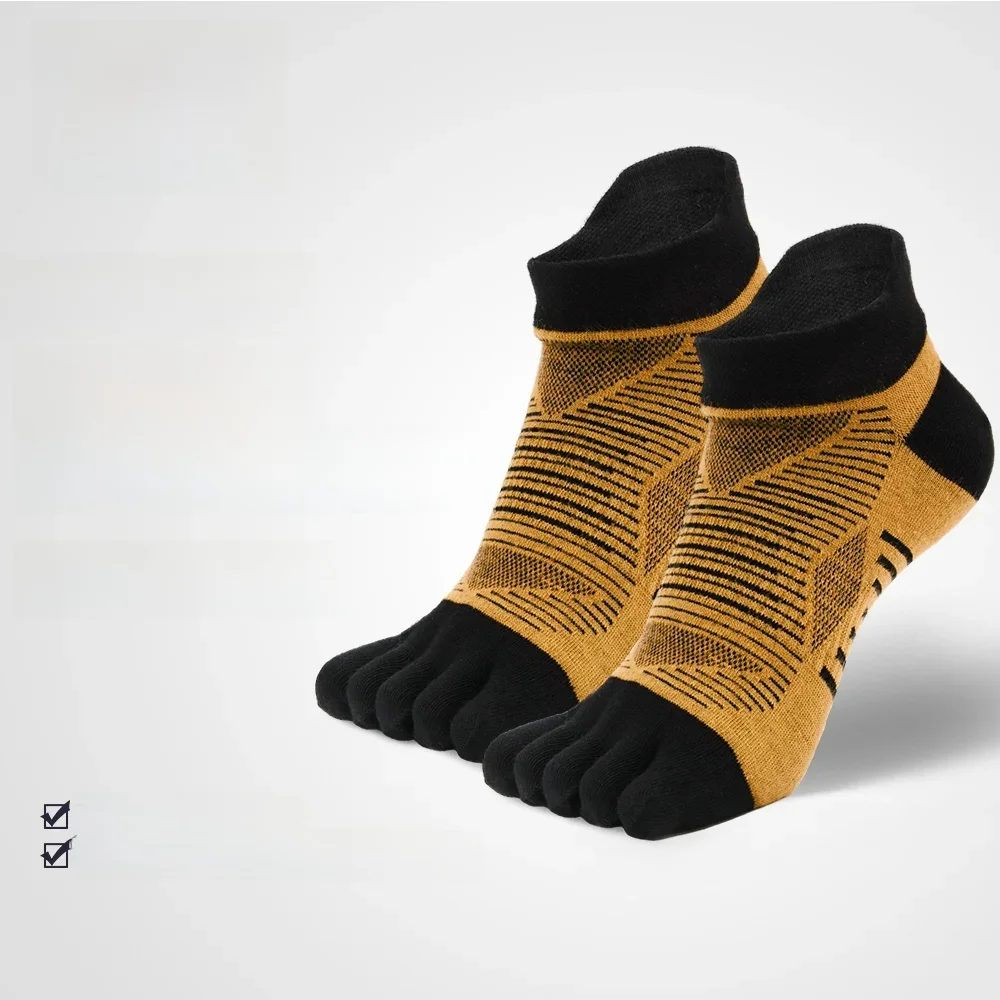 WRELS COOLMAX Fünf-Finger-Socken Hochleistungs-Sport-Zehensocken 1/3 Paar feuchtigkeitsableitende, atmungsaktive, schnell trocknende Fünf-Zehen-Socken