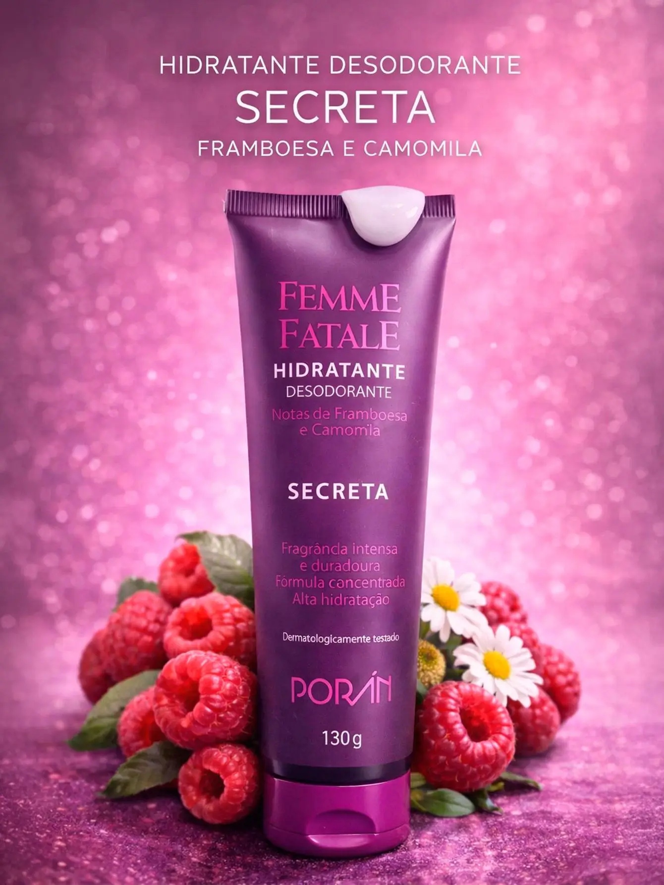 Femme Hatale Secret 130g - Porán Moisturizer-Fragrance Raspberry Chamomile