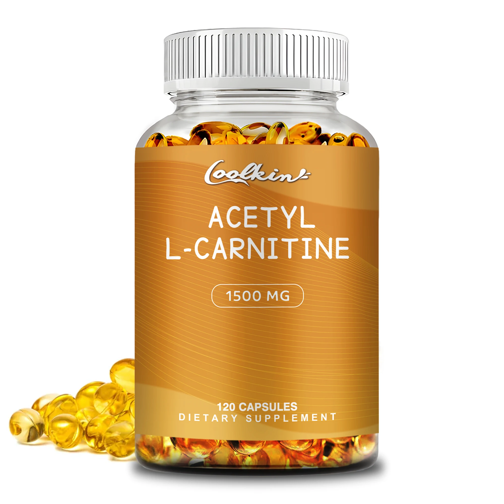 Acetyl L-Carnitine - Helps Support Brain Health, Improves Energy, Memory and Concentration - 120 Capsules