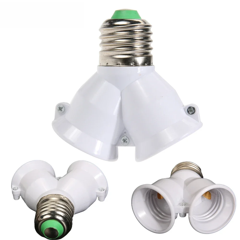 Double douille E27 2 en 1, 1/3 pièces, prolongateur de la Base, convertisseur, support d'ampoule halogène, outil adaptateur de Contact en cuivre