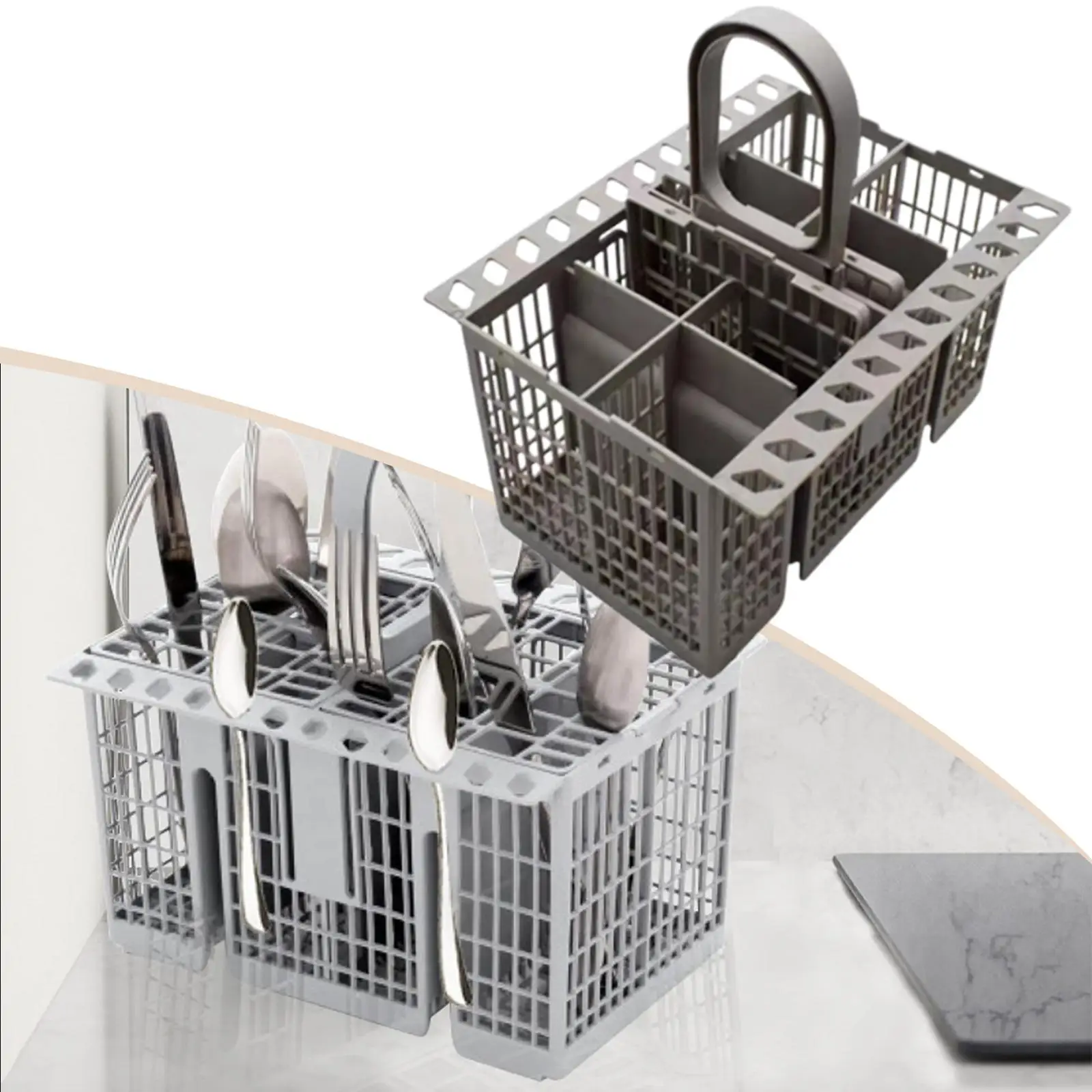 Dishwasher Cutlery Basket Universal Utensil Replacement Silverware Holder for Spoon Knife Fork - Kitchen Accessory Tool