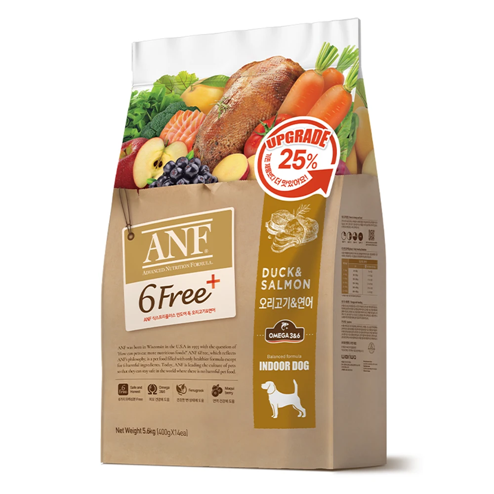 ANF poison free plus duck salmon 5.6kg puppy feed 6Free + / ANF 6Free Plus Dog Yellow Duck Salmon 5.6kg