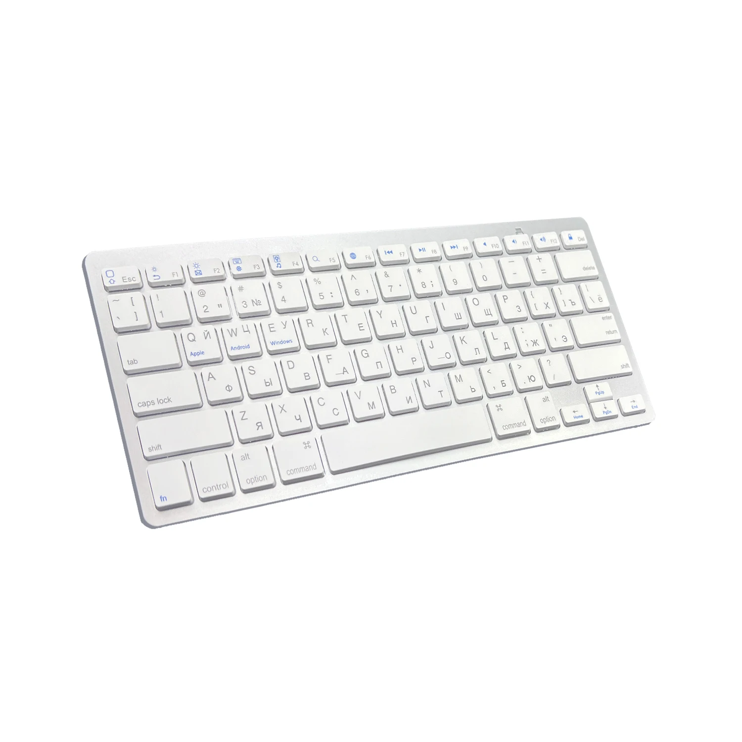 

Russian Thin Wireless Low Noise Keyboard for Windows, Android, IOS, Mac