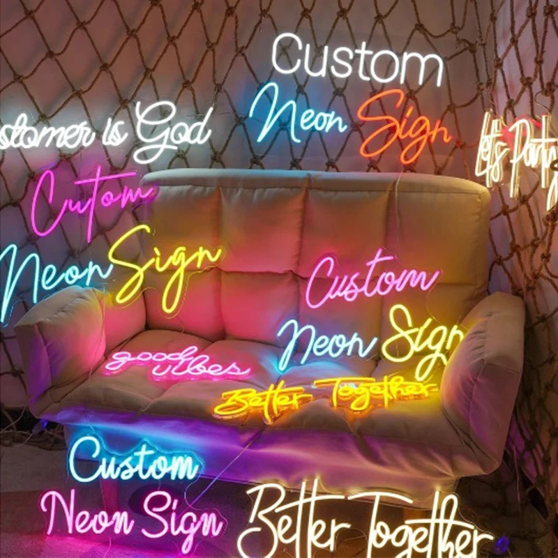 Custom Neon Sign Name Kids Night Light LED Letters For Room Decor Personalized Texts Pattern Signs for Party Birthday Gift