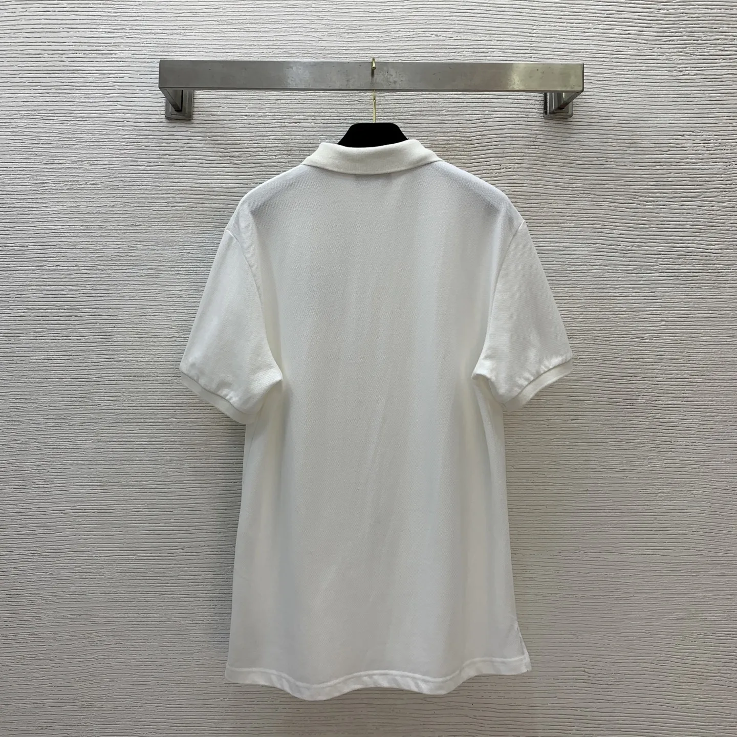 

Двухцветная планка, свободная и утягивающая рубашка-поло с короткими рукавами и вышивкой, футболка, топ