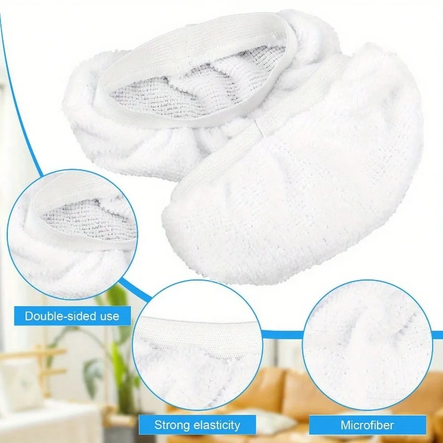 4 White Elastic Edg…