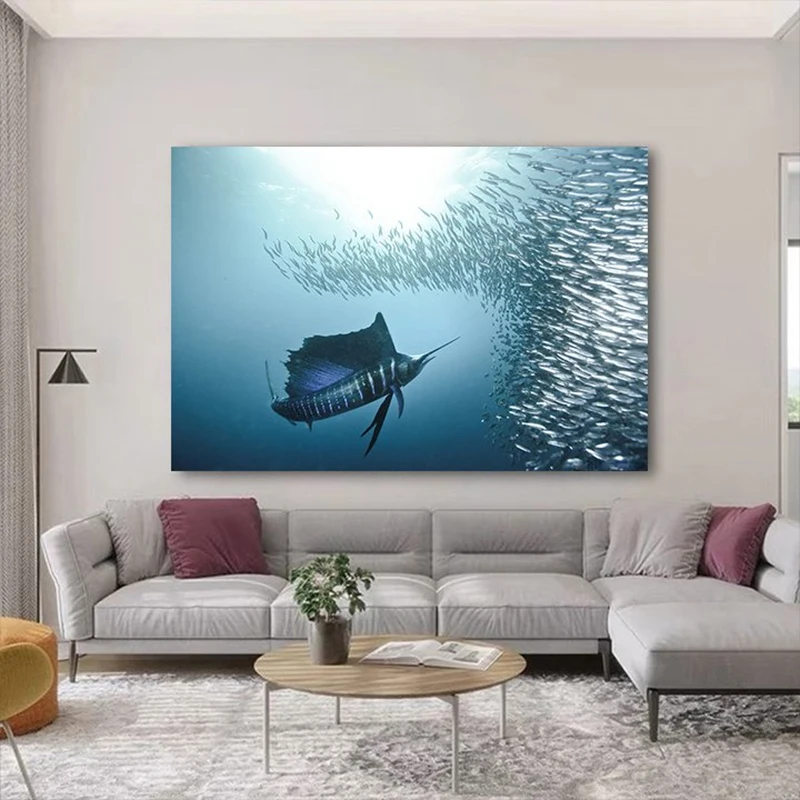 

Swordfish Hunting Canvas Wall Art