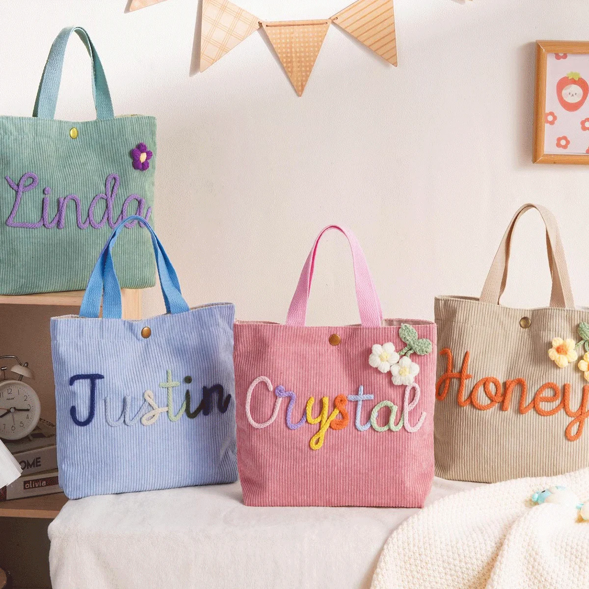 Personalized Name Handbag, Custom Tote Bag Gift