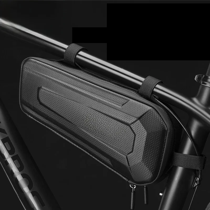 AliExpress ROCKBROS Hard Shell Bicycle Bag MTB Road Bike Bag Carbon Pattern Waterproof Top Tube Bag Cycling Saddle Bag 1.5L High Capacity