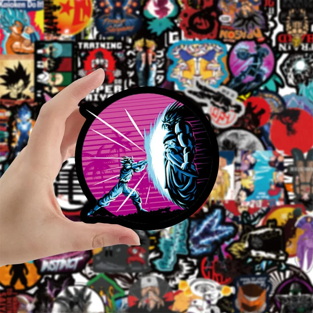 10/30/50/100 pièces Cool Dragon Ball Anime autocollants décalcomanies Graffiti Skateboard ordinateur portable coque de téléphone autocollants imperméables pour les enfants