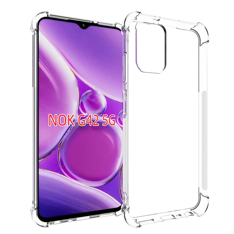 For Nokia G42 NokiaG42 Case Air Cushion Shockproof Clear Airbag Silicone Soft TPU Back Cover Case for Nokia G42 NokiaG42 5G 2023