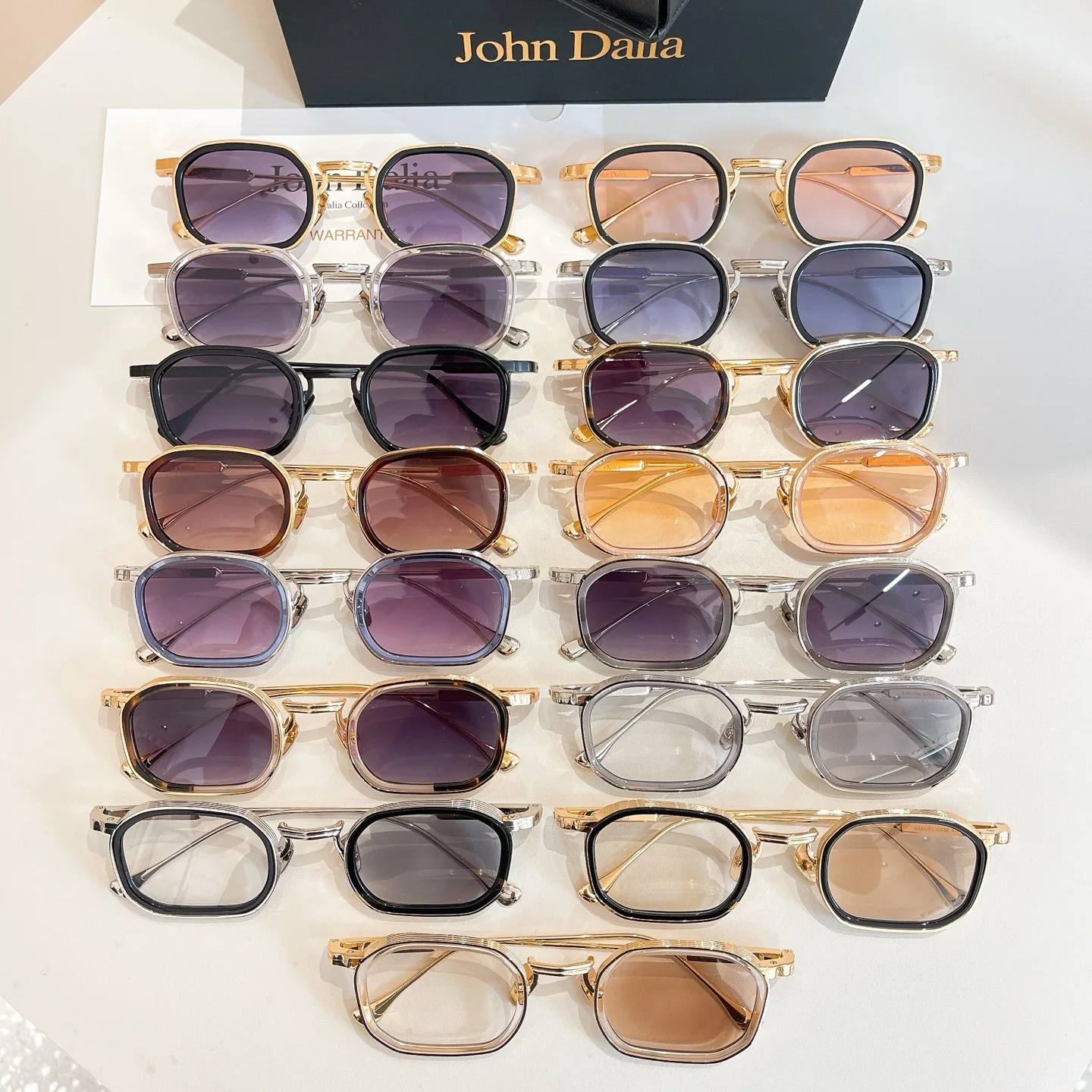 

Солнцезащитные очки JOHN DALIA JD SAMUEL высшего качества для мужчин и женщин, модный дизайн, оправа из сплава и ацетата, в коробке