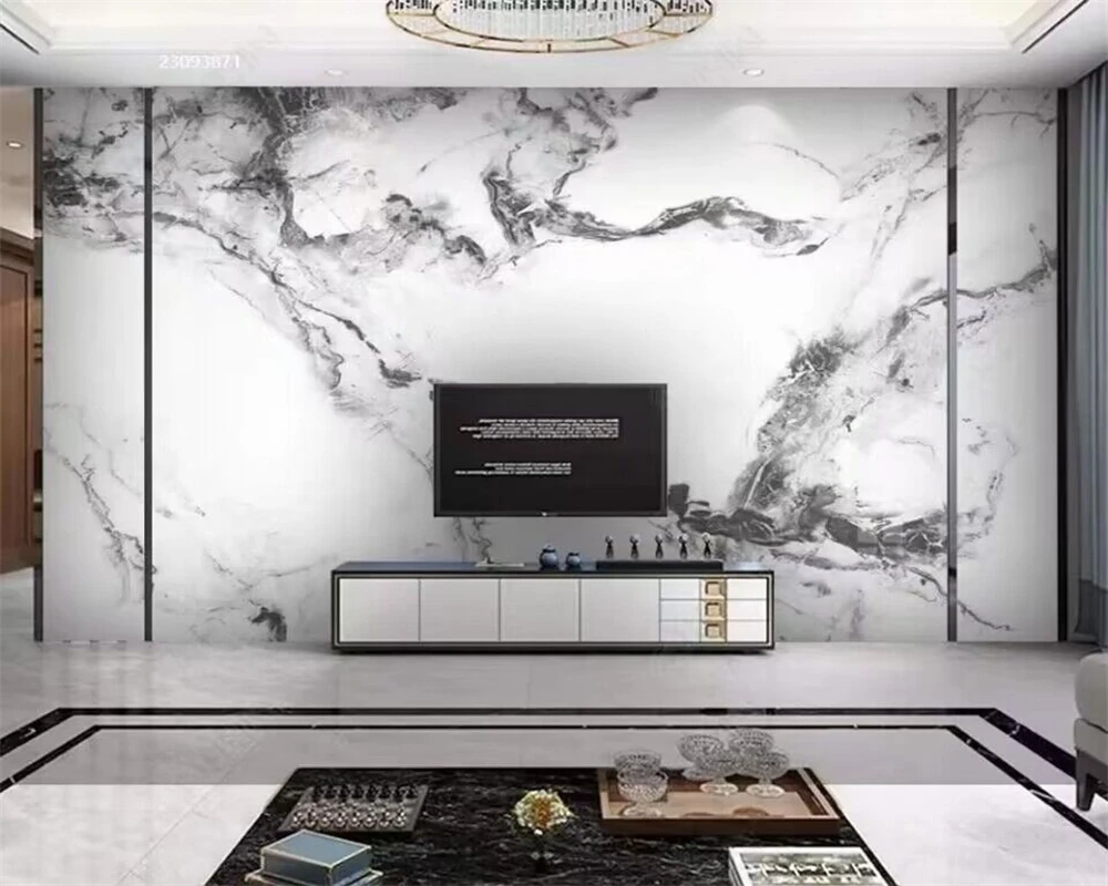 

beibehang Customized modern new bedroom, living room, rock slab, marble pattern, suspended background wallpaper