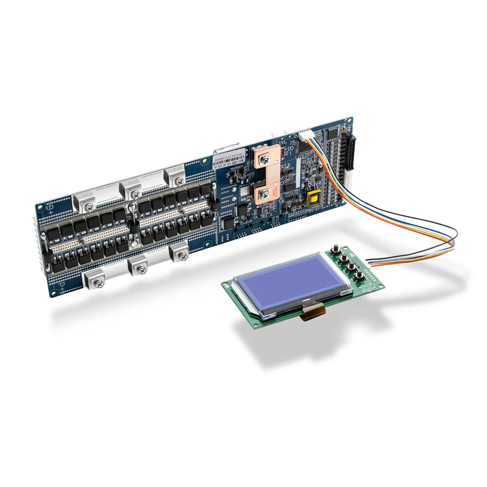 2.0 Lifepo4 V2 Seplos Smart BMS 8S 16S 100A 150A 200A With LCD NTC 24V 48V Lifepo4 Battery BMS Energy Storage Deye Growatt