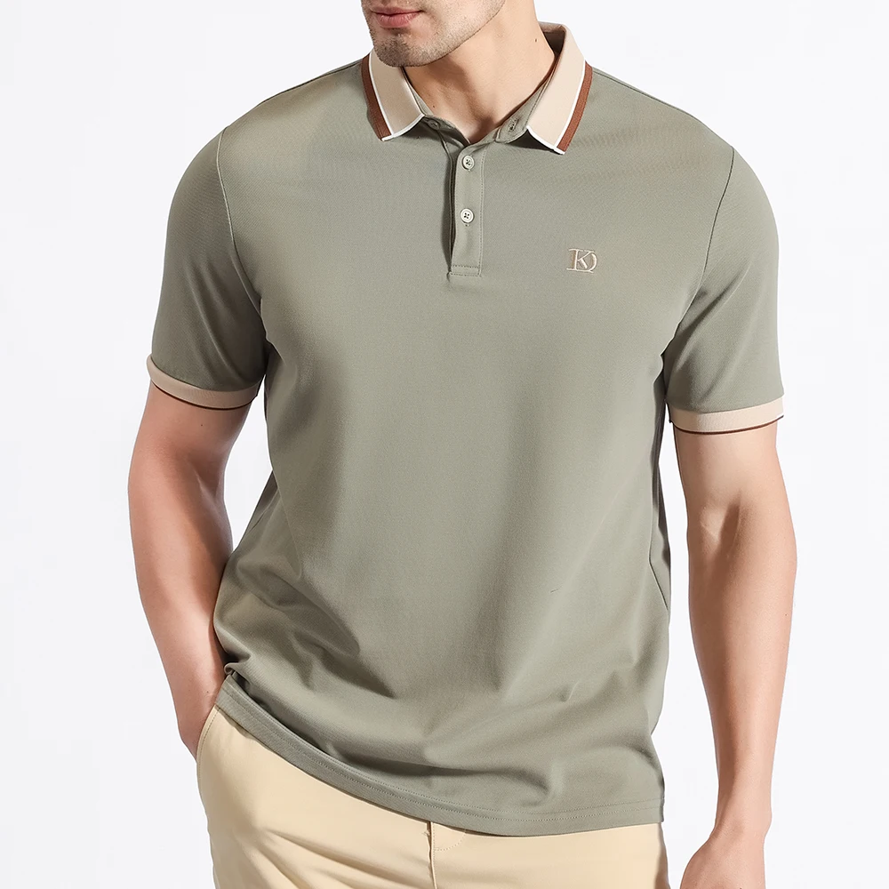 Men's Summer Slim-fit soft Kulon Polo Cara half-sleeved T-shirt