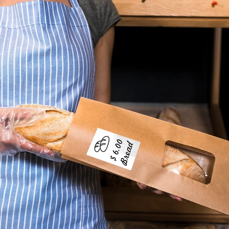 50x80mm Big Size Label Paper for Thermal Labels Printers Auto Adhesive Paper Name-card Stationary Labels Direct Print Supplies