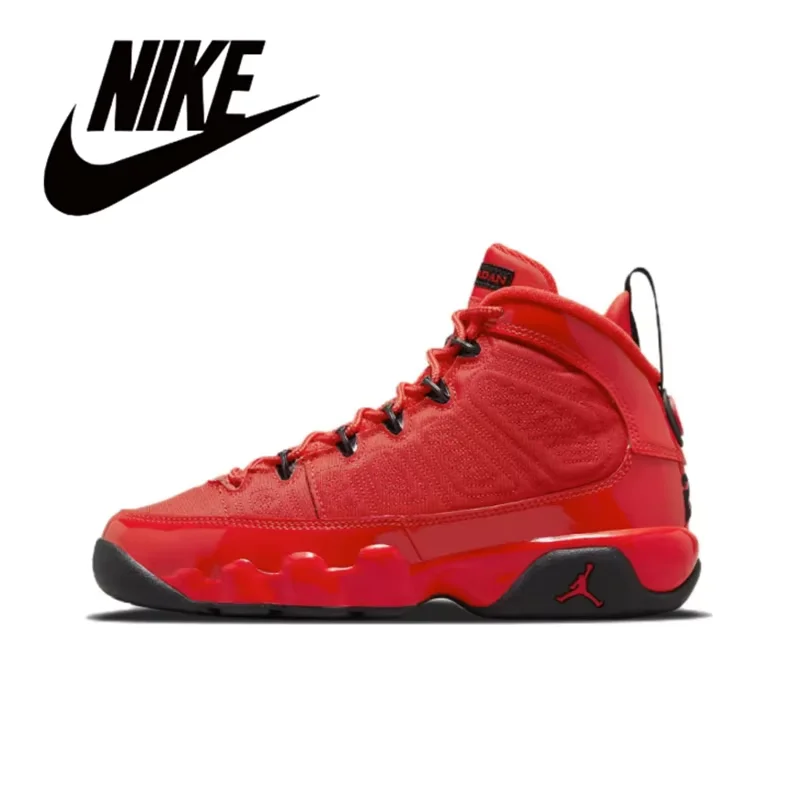 Nike-zapatillas de correr Air Jordan 9 unisex, zapatos Retro de baloncesto para estudiantes y adultos