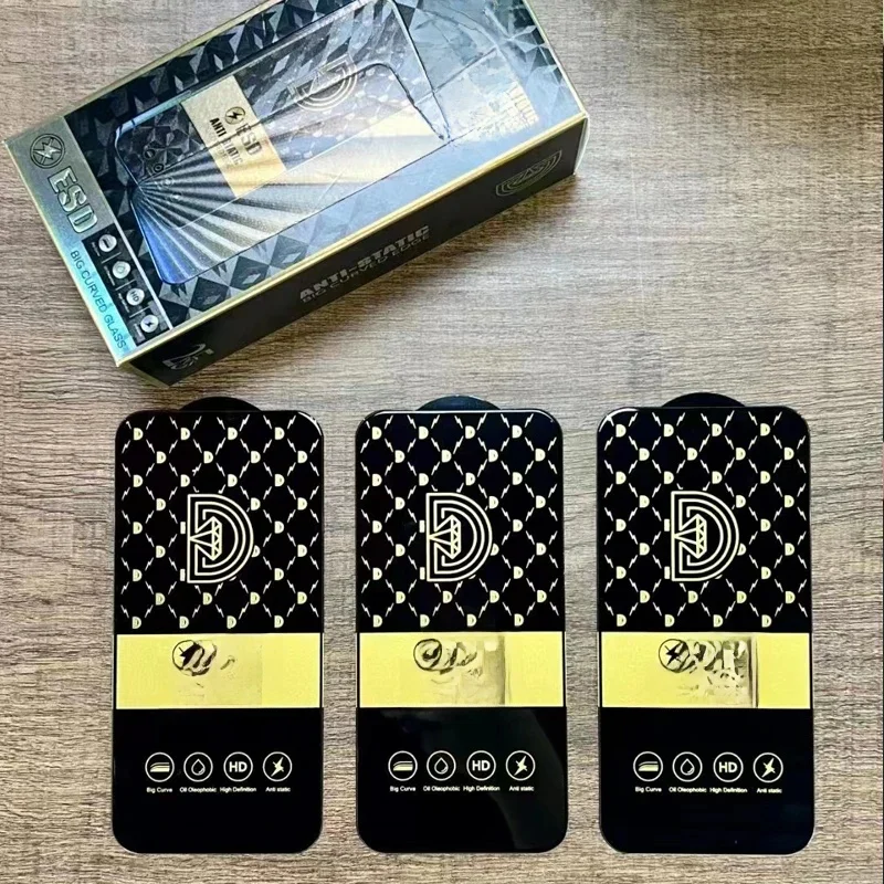 50 sztuk, folia ochronna na ekran ze szkła hartowanego, wzór „złoty diament”, do modeli IPHONE 18 Duo, 17 Air, 16, 15, 14, 13 Pro Max, 12 Mini, 11 Pro, XR, XS MAX, Plus. — zdjęcie produktu 7
