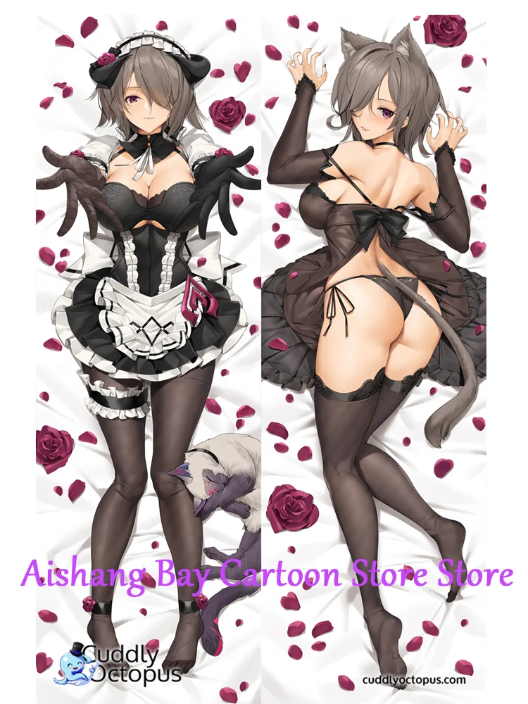 Dakimakura Anime Pillow Cover Rita Rossweisse Double Sided Print Life-size Body Decoration