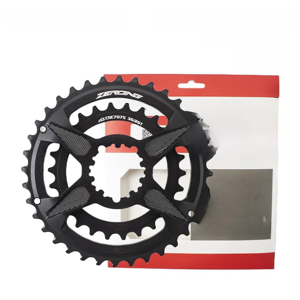 AliExpress EVOSID ZEROING MTB Bike Chainwheel 2 x 10 / 11 / 12s Chainrings 36-26T 38-28T Double Disc CNC for SRAM