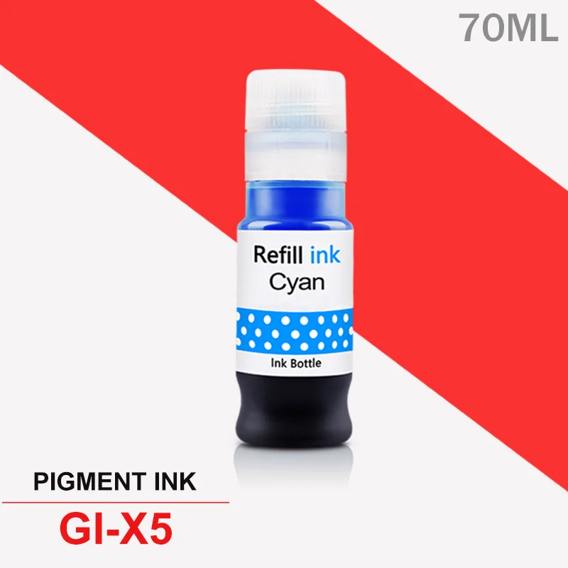 Refill Pigment Ink GI 35 GI-35 High Quality 70ML For Canon MAXIFY GX1030 GX2030 Black Cyan Magenta Yellow