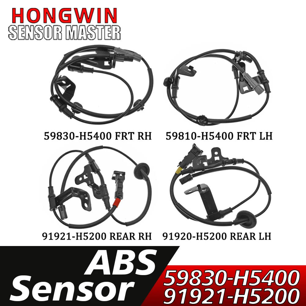 New Front Rear Left Right ABS Wheel Speed Sensor 59810-H5400,59830-H5400,91920-H5200,91921-H5200 For Hyundai Solaris 2 Kia Rio 4