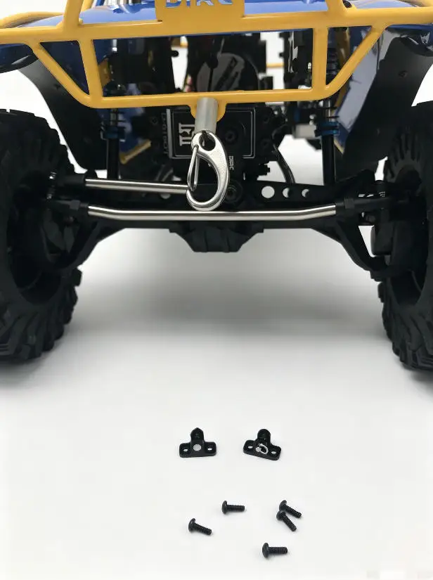D1RC Metal Front Bumper Tow Hook Shackle Upgrade Part for 1/10 RC Crawler D110 Camel Cup Simulation Model Car Mod Accessories