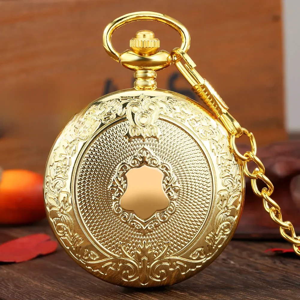 Glamour Złoty Srebrzysty Czarny brąz Kwarcowy zegarek kieszonkowy Mężczyźni Kobiety Przyjaciele Steampunk naszyjnik zegarek kieszonkowy — zdjęcie 2