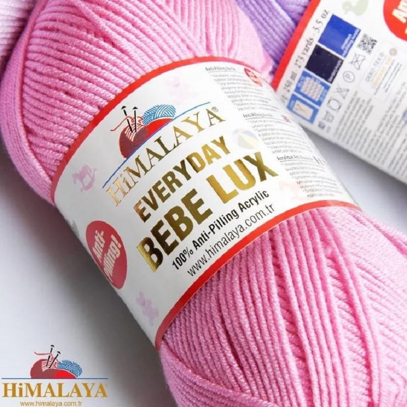 Himalaya Everyday Bebe Lux % 100 niemechacące się przędza do szydełkowania 100g ręcznie najlepsza wełna bawełna Mink Merino Baby Soft Bebelux