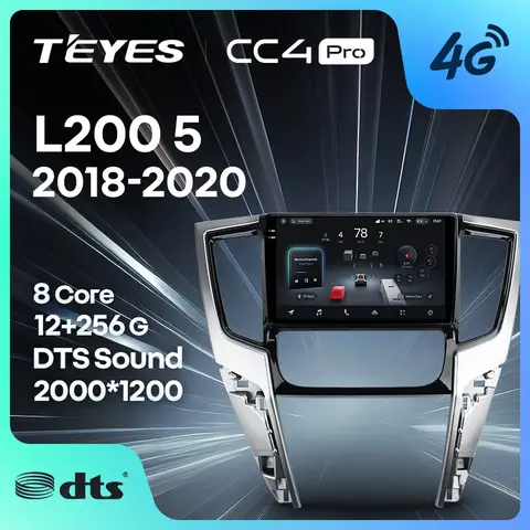 TEYES CC4 PRO For Mitsubishi L200 5 LHD RHD 2018 - 2020  CarPlay Android Auto 2DIN Autoradio Car play Radio Multimedia Stereo